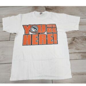 vtg Florida Marlins You Gotta Be Here T-Shirt Size L 90s MLB Baseball Tee